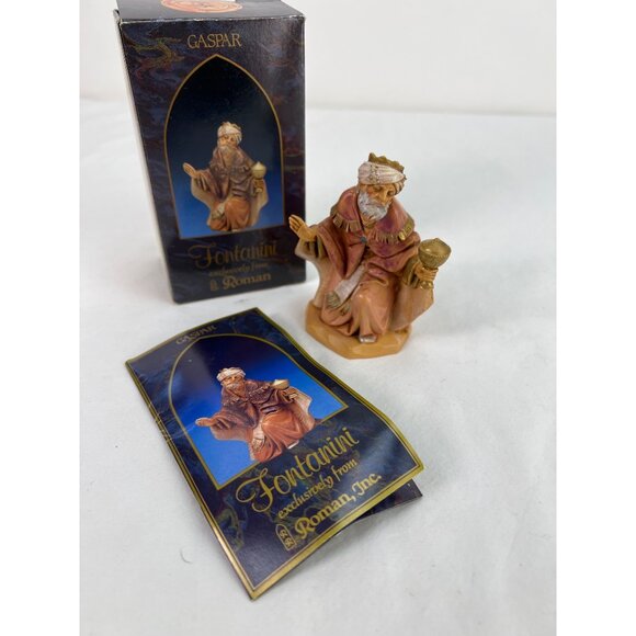 Fontanini Gaspar King With Frankincense Nativity Figure 5" Roman Inc. - Picture 1 of 3